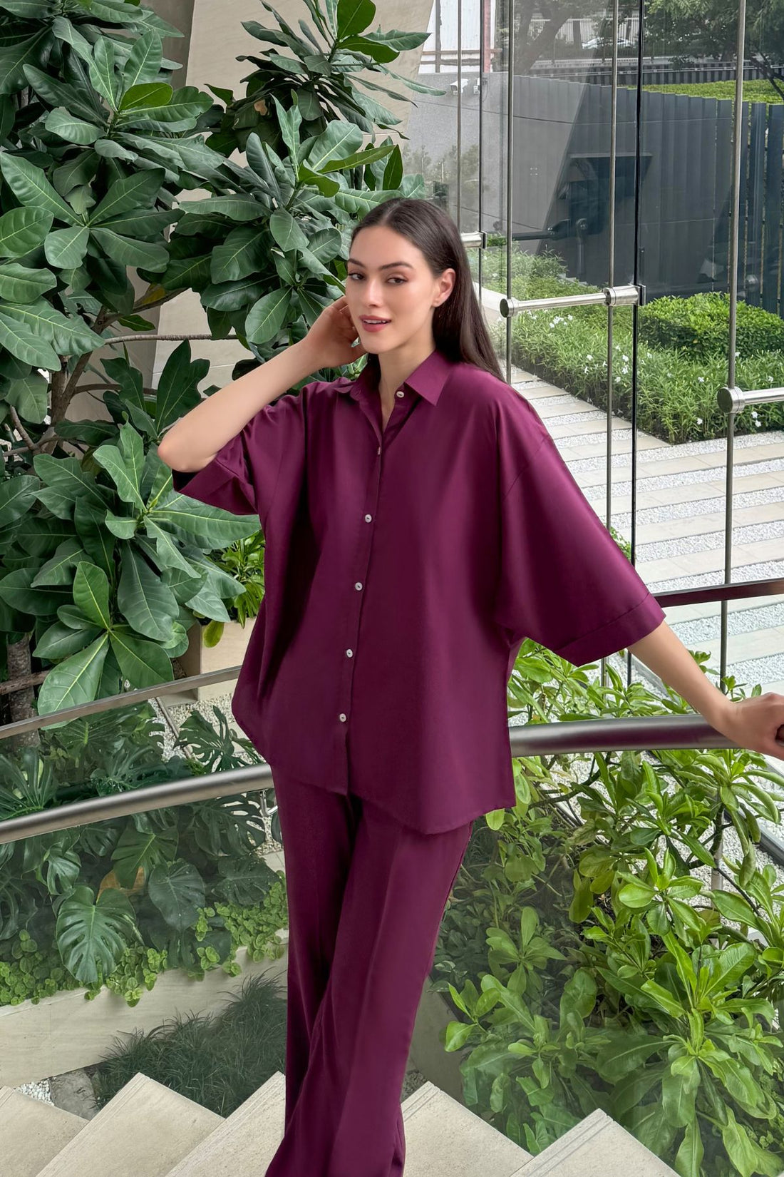 Magenta Saturday - Relaxed Co Ord Set