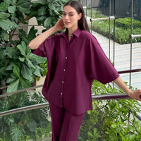 Magenta Saturday - Relaxed Co Ord Set