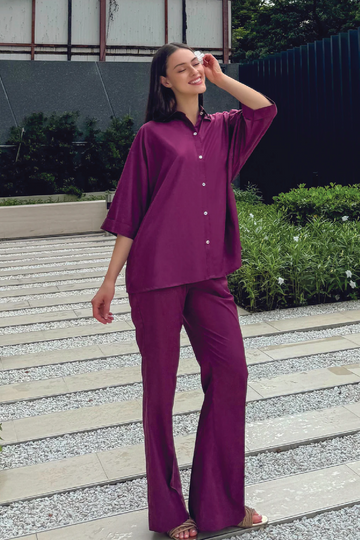 Magenta Saturday - Relaxed Co Ord Set