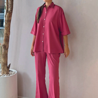 Punch Pink Tuesday - Relaxed Co Ord Set