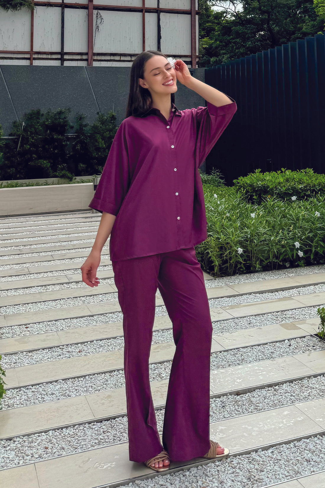 Magenta Saturday - Relaxed Co Ord Set